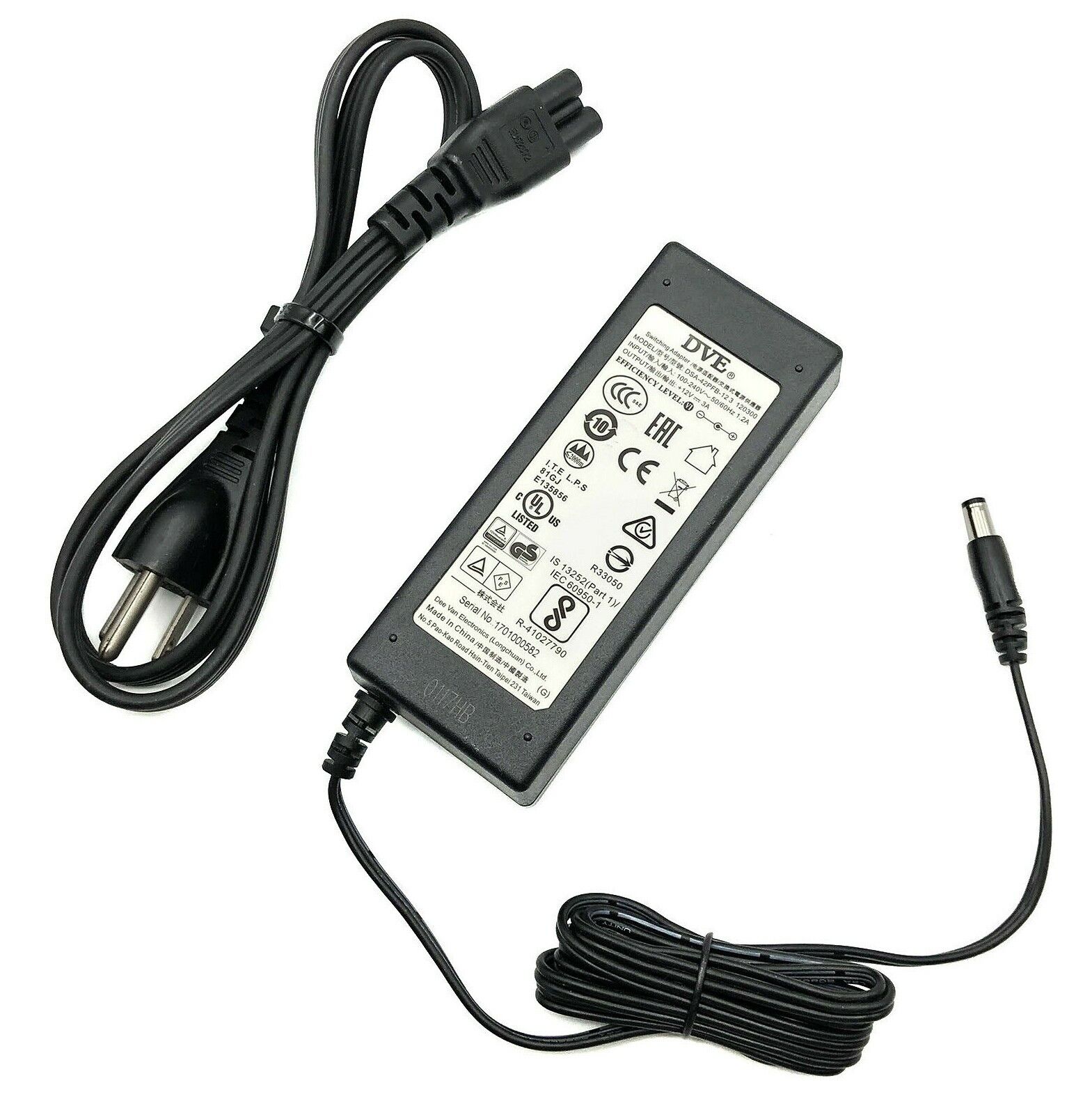 *Brand NEW*Genuine DVE DSA-42PFB-12 3 120300 12V 3A AC Adapter for Netgear RAX10 RAX35 RAX38 RAX40 R6700AX Pow